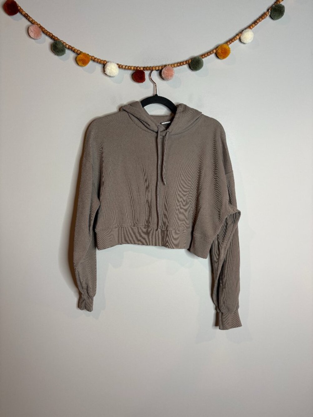 Sunday Best Baby Waffle Relaxed Hoodie in Grey Taupe